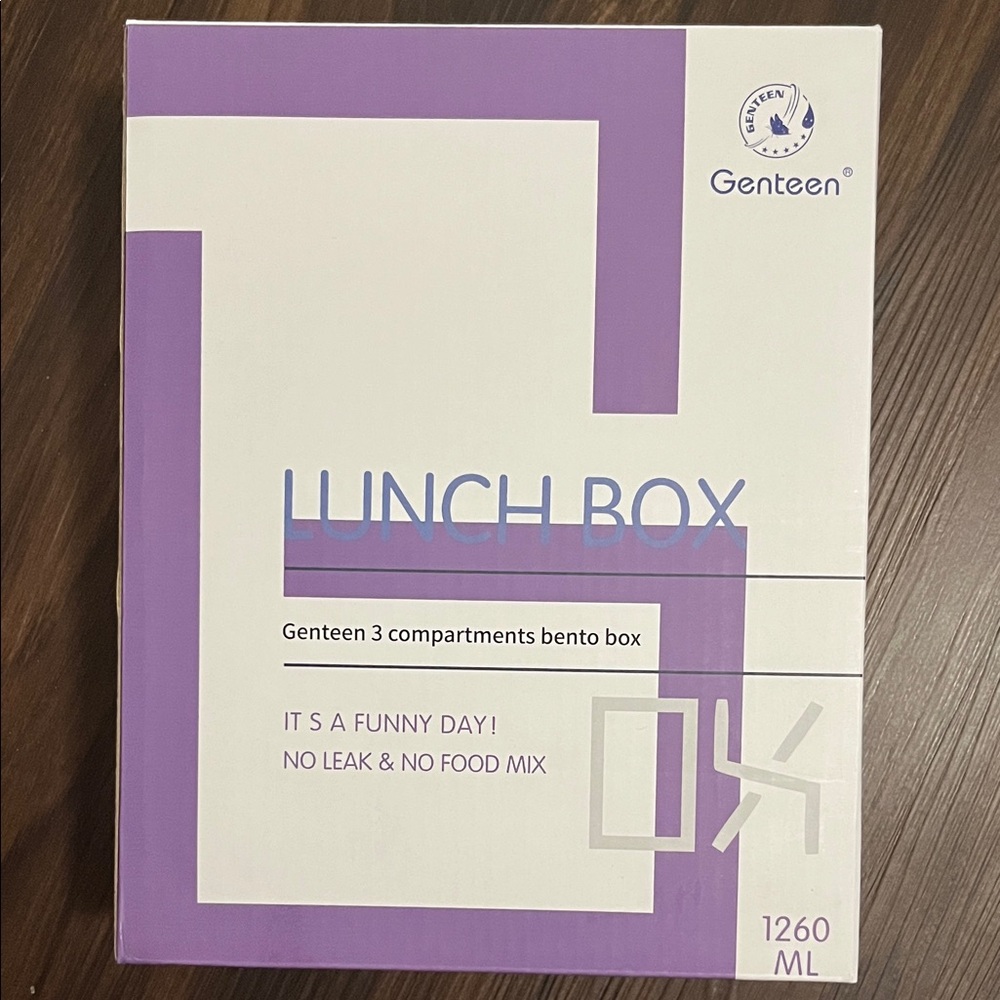 Purple Lunch Box - 3 Compartments